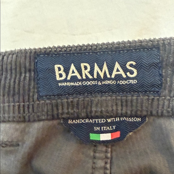 Barmas 5 Pocket Jean Cut Pants Size 38 US In Black Cotton Blend Corduroy - Picture 3 of 14